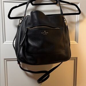 Kate Spade Black Pebbled Leather Shoulder Bag